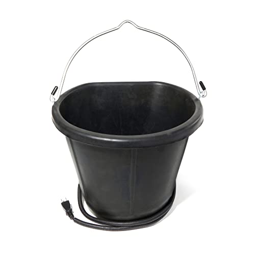 Farm Innovators FB-15R 4.5 Gallon Rubber 90 Watt Heated Bucket w/Built in Thermostat to Resist Cold (4 Pack) - color: 4.5 Gallon, size: 4 Pack