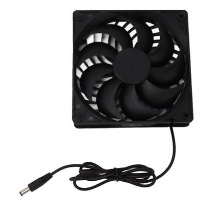 Pissente 10W Solar Panel Fan Kit Monocrystalline Silicon Dual Exhaust Fan 12V Wall Mounted for Chicken Coops Greenhouses