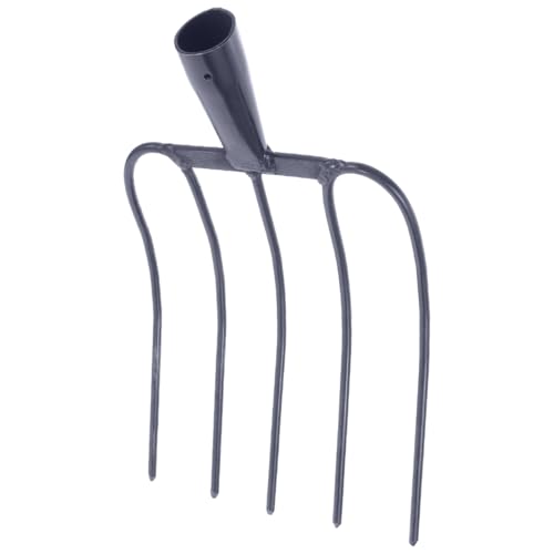 Milisten Handheld Manure Fork for Efficient Farming for Horse Stall Cleaning and Lawn Maintenance Essential Tool for Rural Agricultural Use