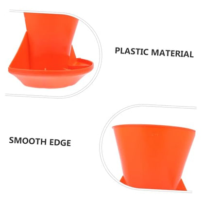 UPKOCH Automatic Pig Feeder Safe Plastic Farm Trough Easy Clean Unique Compartment Feeder