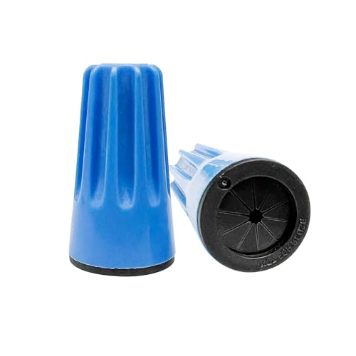 Dicio Waterproof Wire Connectors Nuts 100 pcs Landscape Lighting Connectors Waterproof Electrical Connectors for Sprinklers, UL Listed Outdoor Wire connectors Waterproof Wire Caps for 22-8 Awg - color: Blue_Black_100