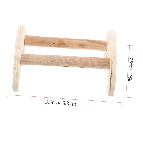 Kisangel Parrot Perch Wooden Stand for Chickens and Birds Smooth Sturdy Design Encouraging Exercise and Balance Safe Chew Material for Rest and Play