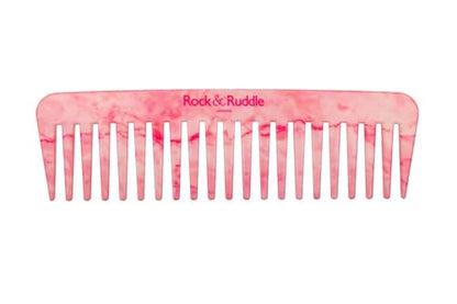 Rock & Ruddle Wide Tooth Comb | Perfect for Detangling Wet Hair and Applying Hair Color - Rose Marble - color: Rose Marble