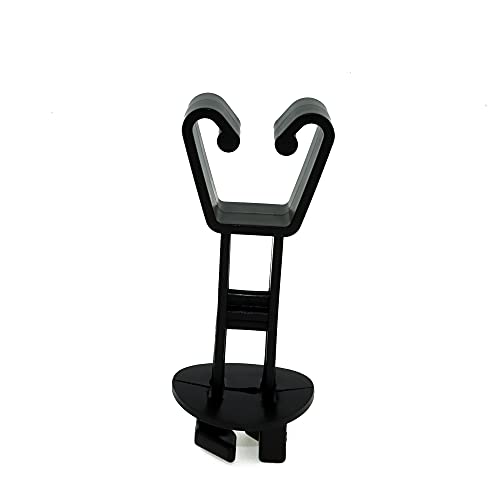 50 Pcs Insulators for Electric Fence Wire, U Post Extended Electric Fence Insulator, Black