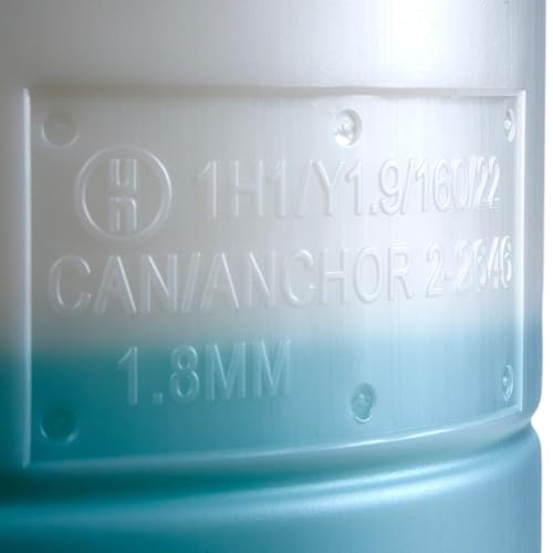 15 Gallon Drum | Tight Head Drum | Water Storage | Chemical Storage | 2" & 3/4" Fittings | Food Grade | BPA Free | HDPE |UN Rated | Natural Color - color: Natural (White)