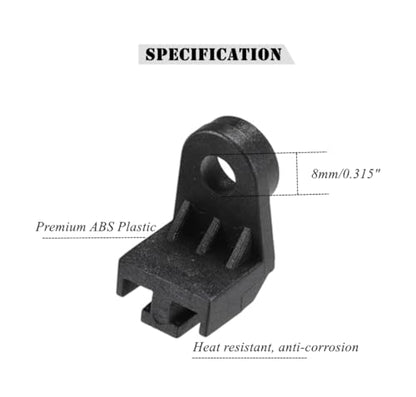 Electric Radiator Intercooler Fan Mounting Kit, L-Shape Fan Bracket Feet Tab Mount Install Legs Engine Universal Plastic Electric Cooling Fan Mounts Tabs (8PCS) - size: 8PCS