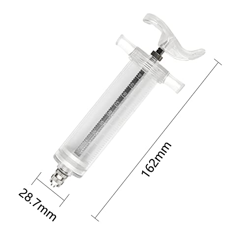 Baby Bird Feeding Syringe Bird Syringe Feeder Feeding Tubes with 6PCS Curved Gavage Tubes for Baby Birds Parrot Small Pet (50ML) - size: 50ML