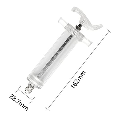 Baby Bird Feeding Syringe Bird Syringe Feeder Feeding Tubes with 6PCS Curved Gavage Tubes for Baby Birds Parrot Small Pet (50ML) - size: 50ML