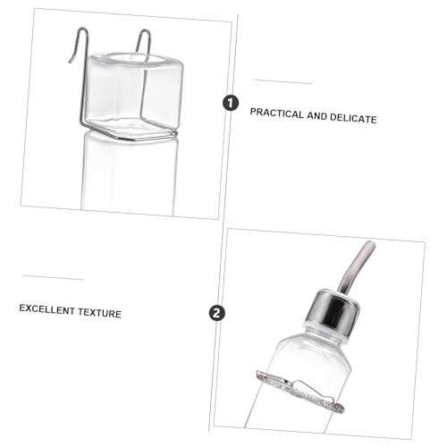 2pcs Plastic Rabbit Water Feeder Hanging Fountain Pet Drinking Bottle for Bunny Guinea Pig Hamster Cage Supply