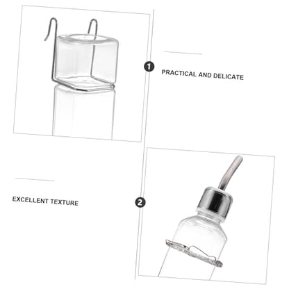 2pcs Plastic Rabbit Water Feeder Hanging Fountain Pet Drinking Bottle for Bunny Guinea Pig Hamster Cage Supply
