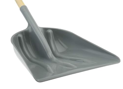 PRO SOURCE Polypropylene Blade Grain/Snow Scoop Shovel: D-Grip, 14" High x 18" Blade