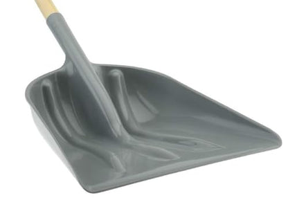 PRO SOURCE Polypropylene Blade Grain/Snow Scoop Shovel: D-Grip, 14" High x 18" Blade