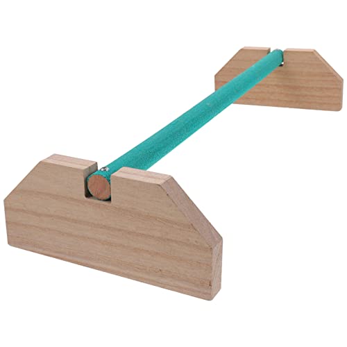 POPETPOP Wooden Chick Perch Stand for Chickens and Birds Natural Wood Roosting Bar for Secure Ground Perching Safe and Sturdy Breeds for and Pets