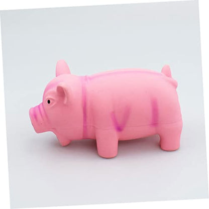 minkissy Adorable Pig Chew Toy for Dogs Creative Squeaky Sound Teeth Grinding Toy for Play and Reducing Boredom Made of Safe Material