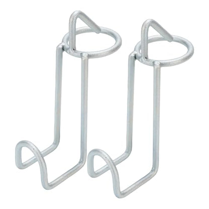2Pcs Horse Feed Bucket Hooks, Heavy Duty Metal Stall Stable Hanger for Barn Fence Livestock Accessories, with Weather Proof Coating for Equestrian Water Holder