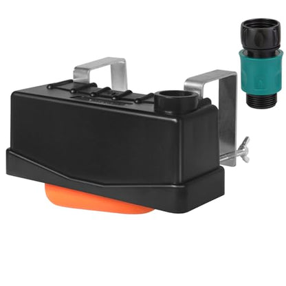 Water Trough Float Valve for Stock Tank,Water Tank Float Valve Level Control for Pond Farm Livestock Cattle Goat Horse Swimming Pool, Autofill Livestock Waterer with Hose Connector - style: Stock Tank Float Valve with Connector-1PCS