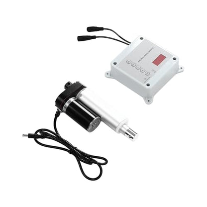 Automatic Chicken Cage Door Opener, Timing Photosensitive Remote Control Kit with Light Sensor and Weatherproof Timer for 9in to 39in Doors up to 44lb (US Plug 100 240V)
