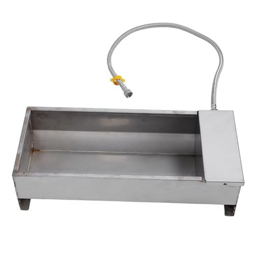 Automatic Water Trough, High Strength Stainless Steel Water Drinking Bowl Larger Capacity Drinking Water Trough Clean and Sanitary Animal Drinking Water Tank