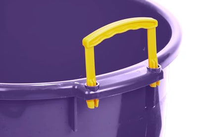 Little Giant® Plastic Muck Tub | Durable & Versatile Utility Bucket with Handles | Muck Bucket | Durable Handles | 70 Quart | Purple - color: Purple, size: 70 quart