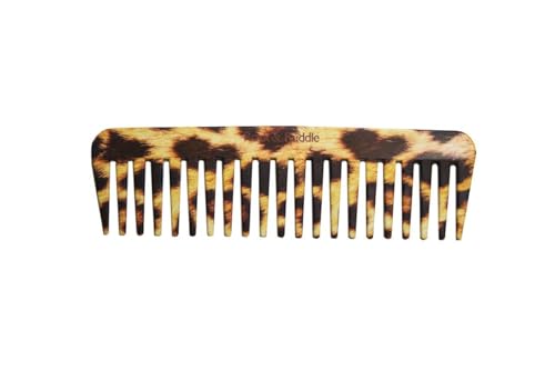 Rock & Ruddle Wide Tooth Comb. Perfect for Detangling Wet Hair and Applying Hair Color. Leopard Design - color: Leopard