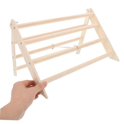 DECHOUS Wood Chicken Perch Stand Natural Wood Roosting Bar for Chicks Poultry Coop Accessories Climbing Ramp for Chick Enrichment