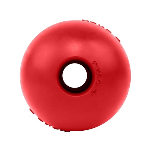 KONG Ball with Hole - Durable Dog Fetch Toy for Training, Interactive Playtime & More - Classic Natural Rubber Ball - Red - for Large/X-Large Dogs - size: Large