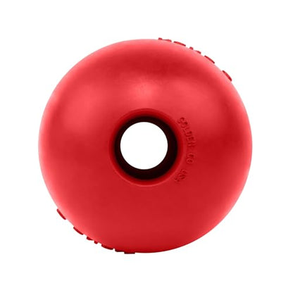 KONG Ball with Hole - Durable Dog Fetch Toy for Training, Interactive Playtime & More - Classic Natural Rubber Ball - Red - for Large/X-Large Dogs - size: Large