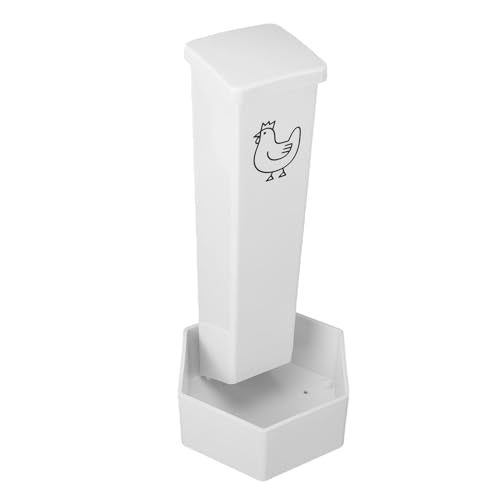 SUNGOOYUE Chicken Feeder, Large Capacity, Durable ABS Material, Hanging Feeder for 6 Chickens for Outdoor Use