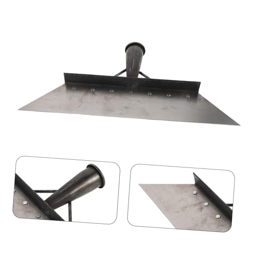 Toyvian Heavy Duty Manganese Steel Cleaning Scraper Shovel for Livestock Farm, 38cm Flat Dung Scraper Tool for Pig and Chicken Coop Manure Removal