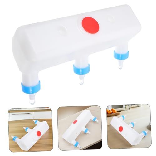 HEMOTON Farm Animal Feeder for Goats and Lambs Multiple Pacifiers Milk Feeding Device Sturdy Pig and Sheep Bottle Comfortable Nipples for Farms and Livestock Care