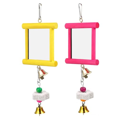 Chicken Toy Mirror | Chicken Mirror Beak Grinding Molar Stone,Safe Multi Functional Roosters Hens Entertainment for Garden Farm Outdoor Space