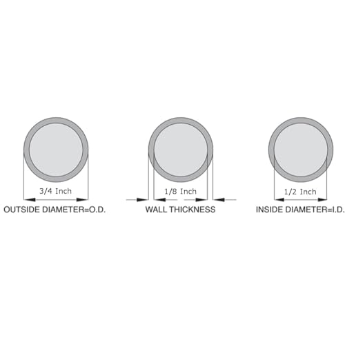 OCS Parts Silicone Tubing | High Temp, Food Grade Silicone Tubing for Brewing, Food, Beverage, Oils, Detergents, Liquids and Gases, Air, Plumbing, Ponds, AC and HVAC (3 Feet, 1/2" ID x 3/4" OD) - size: 1/2" ID x 3/4" OD, style: 3 Feet