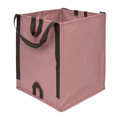 DURASACK Heavy Duty Home and Yard Bags 48-Gallon Reusable Self-Standing Lawn and Leaf Bags Garbage Can with Reinforced Handles, Mauve - color: Mauve