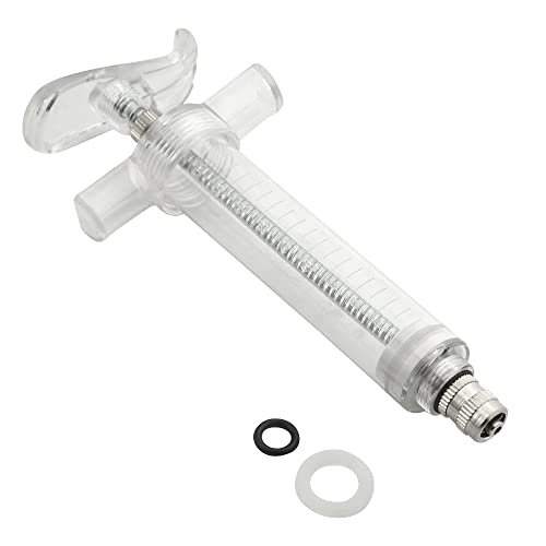 Baby Bird Feeding Syringe Bird Syringe Feeder Feeding Tubes with 6PCS Curved Gavage Tubes for Baby Birds Parrot Small Pet (20ML) - size: 20ML