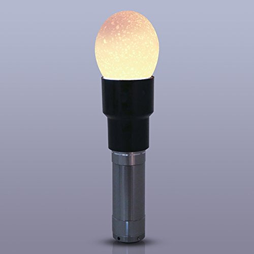 LED Egg Candler Tester Lamp for Poultry Incubator Inspection (Silver)