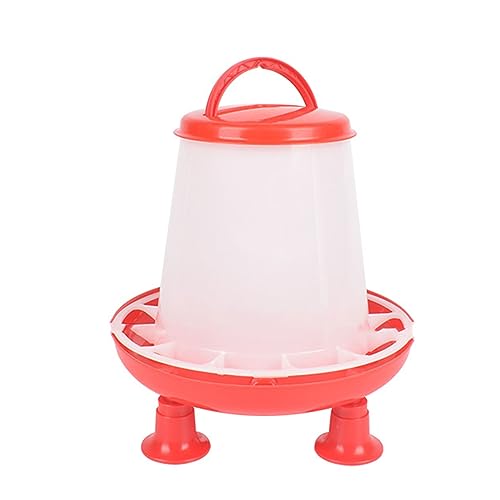 Thicken Chick Fountain Waterer Set for Outdoor Poultry Feeding Water Containers for Duck Quails Pigeons Water Fountain - size: 1.5KG