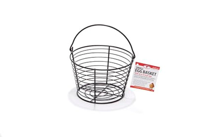 Little Giant® Large Egg Basket Kit | Chicken Egg Basket with Ceramic Eggs | Egg Collecting Basket Kit (Brown Eggs, Small Basket (8 Inches)) - color: Brown Eggs, size: Small Basket (8 Inches)
