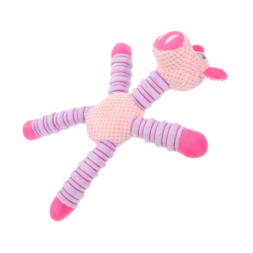 Housoutil Interactive Plush Dog Chewing Toy for Teething and Boredom Relief Cute -Necked Pig