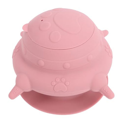 Zerodis Puppy Milk Feeder Nursing Supplies Reusable Food Grade Silicone Kitten Milk Feeding Bowl Pet Nursing Station with Suction Cup Base Kittens Puppies Nipple Feeder Puppy