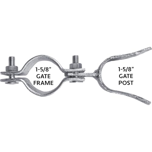 1-5/8" x 1-7/8" Galvanized Chain Link Fork Latch for Gates with Padlock Hole - Case of 25 - size: 1-5/8" X 1-7/8" - Case