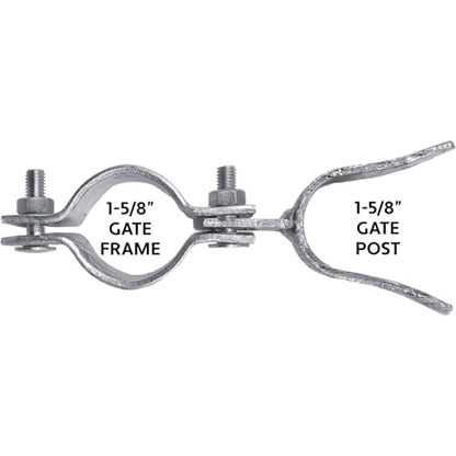1-5/8" x 2-3/8" Galvanized Chain Link Fork Latch for Gates with Padlock Hole - Case of 25 - size: 1-5/8" X 2-3/8" - Case