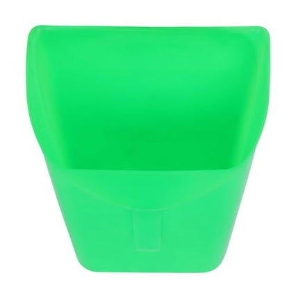 Asixxsix Enclosed Feed Scoop, Large Plastic Grains Scoop with Sturdy Handle for Horse Chicken Livestock Animal Dry Food Kitchen Restaurant