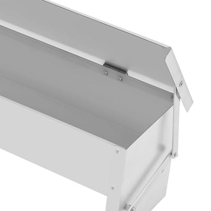 Automatic Chicken Feeder with Treads - Treadle Chicken Feeder, 22 lb. Large Capacity Poultry Tank, Theft Proof for Hens/Ducks, Easy to Clean and Fill