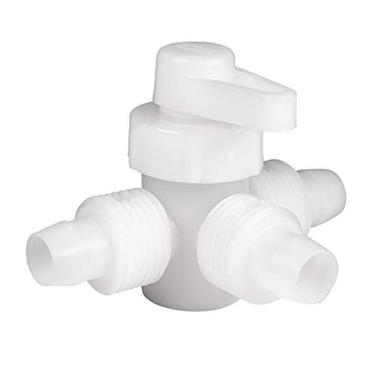 RecPro 1/2" Flair-It T Fitting – PEX & Gray Tubing Plastic Tee Connector | No Crimp RV Plumbing Fitting | Leak Resistant (5 Fittings) - size: 5 Fittings