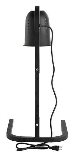 Kratos Commercial Countertop Food Heat Lamp | Freestanding Single Bulb Warmer | Black Countertop Heat Lamp for Food |120V, 250W | Adjustable Height Design | ETL Certified (31M-002) - size: 1 Bulb-Black