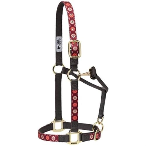 Weaver Leather Adjustable Patterned Nylon Horse Halter, Cactus, Small Horse