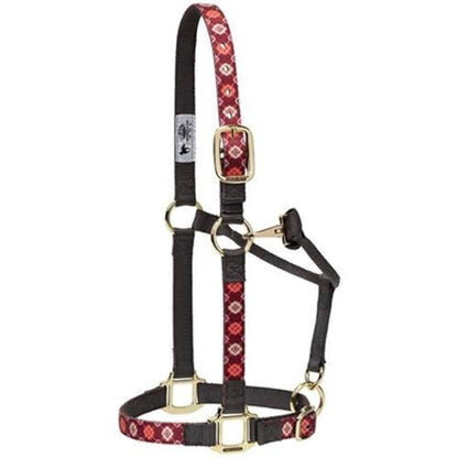 Weaver Leather Adjustable Patterned Nylon Horse Halter, Cactus, Small Horse