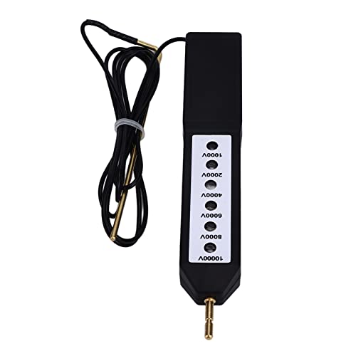 Electric Fence Voltage Tester 10KV, Portable Farm Voltage Meter with 6 LED Lights, Livestock Fencing Tool for Horse Cattle