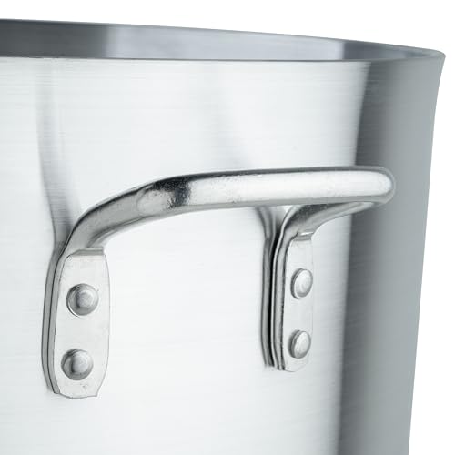Winco ALHP-120 6.0mm Aluminum Stock Pot, 120-Quart,Medium - color: Aluminum, size: 126.8 Quarts