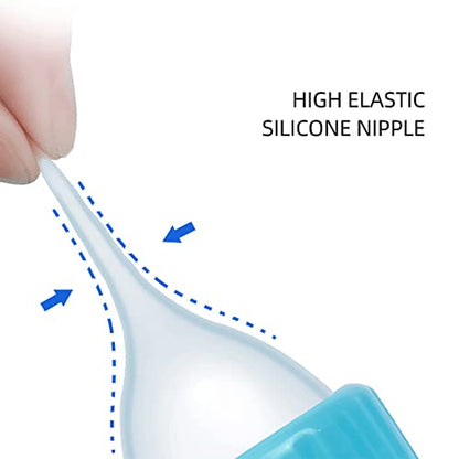 4 Pieces Pet Feeding Bottles Kit Newborn Small Animal Milk Bottle for Kitten Puppy Nursing Nipple Brush 4oz - color: A